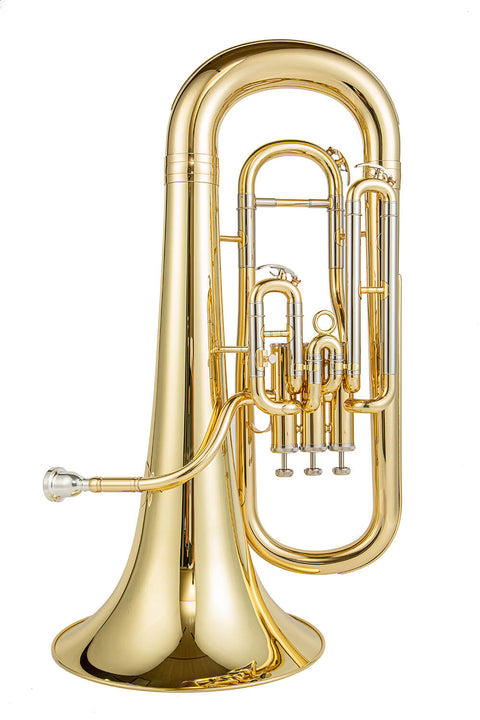 EP-460 3 piston valves Bb Student Euphonium Clear Lacquer