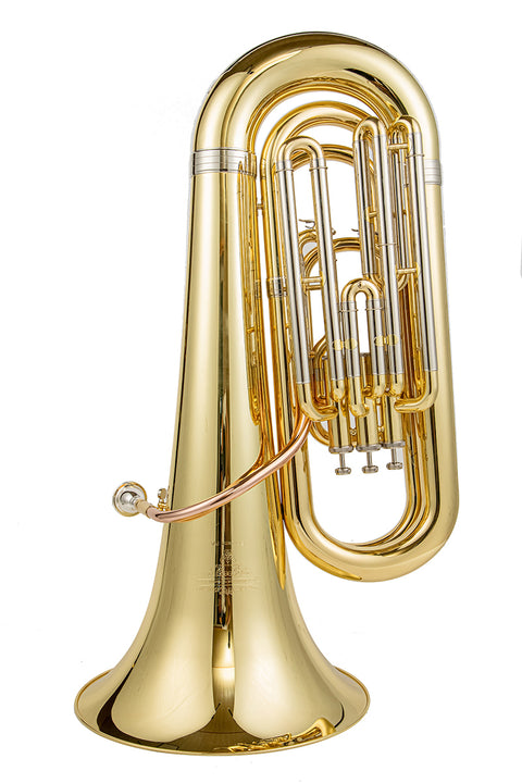 Professional-Grade-3-Piston-Bb-Marching-Tuba-with-Pipe-JP-YBB-202MWC-Brass-Musical-Instrument