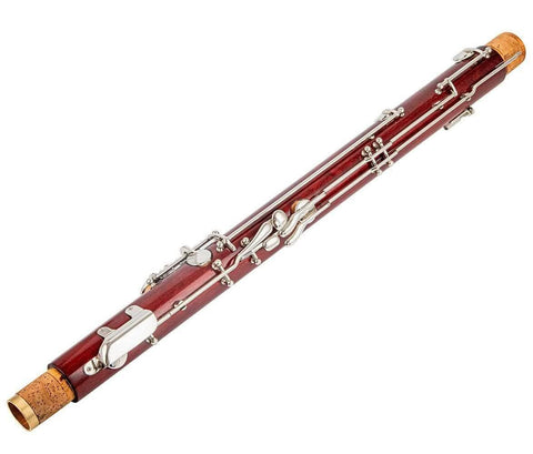 AUROSUS BNS-M Maple Bassoon 26-Key Full German System in C with Case - Silver-Plated for Students - JP Professional Instrument Store