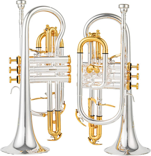 Bb Trigger Cornet CR-8358 | Yellow Brass Professional Cornet | JP Music Store