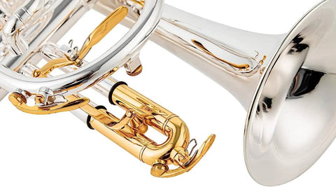 ACR-8358S Professional Silver Plated Cornet with Double Trigger Design2