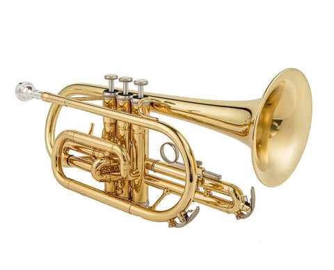 JP YCR-4330 Bb Cornet by Aurosus - Exceptional quality yellow brass instrument with gold lacquer finish8