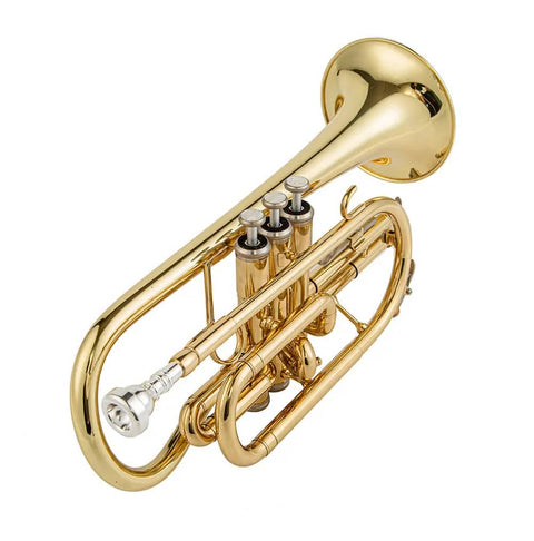 JP YCR-4330 Bb Cornet by Aurosus - Exceptional quality yellow brass instrument with gold lacquer finish5