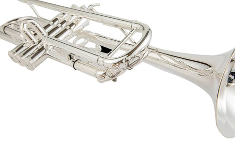 Aurosus Bb Student Trumpet YTR-2330S Silver Plated Piccolo Trumpet - JP Professional Instrument Store