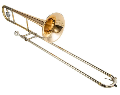 Bb Tenor Trombone JP031 Gold Brass with trigger and case, best for students3