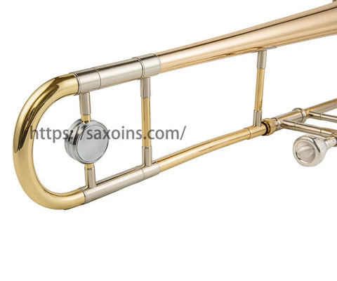 Bb Tenor Trombone JP031 Gold Brass with trigger and case, best for students5