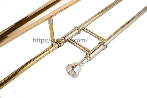 Bb Tenor Trombone JP031 Gold Brass with trigger and case, best for students1