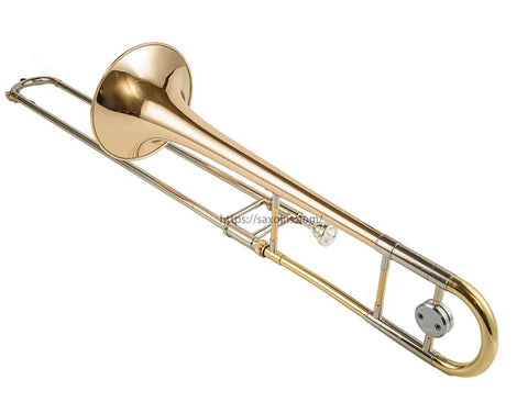 Bb Tenor Trombone JP031 Gold Brass with trigger and case, best for students0