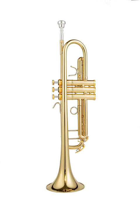 Yellow Brass Bach Bb Trumpet for students with accessory by JP0