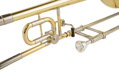 Bb/C yellow brass modulated tenor trombone with trigger8