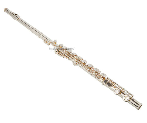 Closed Hole Flute with 16 Keys, C Key, Offset G, Silver Plated, JP0