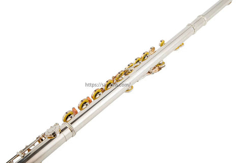 Closed Hole Flute with 16 Keys, C Key, Offset G, Silver Plated, JP1