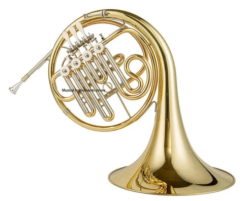 4-Key Bb Double French Horn Yellow Brass - HR-830 Professional Instrument - JP Professional Instrument Store