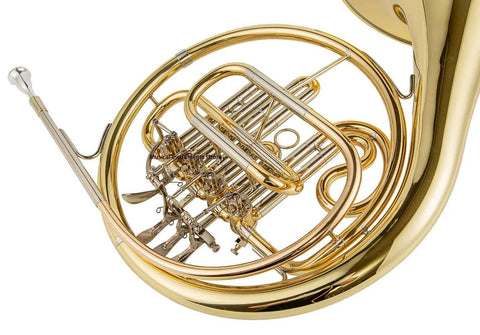 4-Key Bb Double French Horn Yellow Brass - HR-830 Professional Instrument - JP Professional Instrument Store