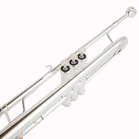 Beginner's silver plated Bb trumpet TR-6332S brass student model4