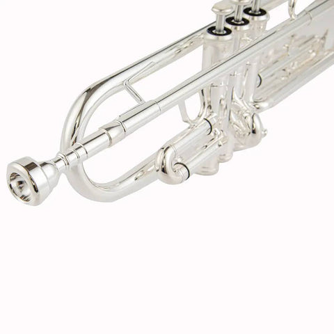 Beginner's silver plated Bb trumpet TR-6332S brass student model3