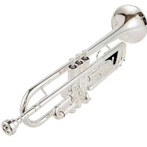 Beginner's silver plated Bb trumpet TR-6332S brass student model5