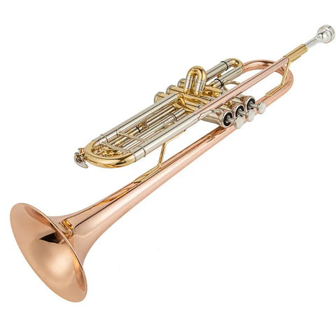 TR200 Bb Trumpet Monel pistons clear lacquer Rose Brass Bell