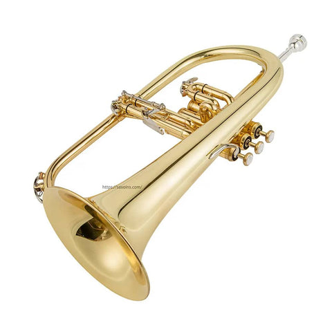 Aurosus Bb Yellow Brass Flugelhorn YFH-8310Z - Professional Quality - JP Professional Instrument Store