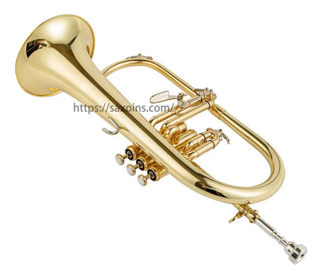 Aurosus Bb Yellow Brass Flugelhorn YFH-8310Z - Professional Quality - JP Professional Instrument Store