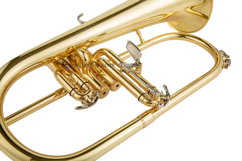 Aurosus Bb Yellow Brass Flugelhorn YFH-8310Z - Professional Quality - JP Professional Instrument Store