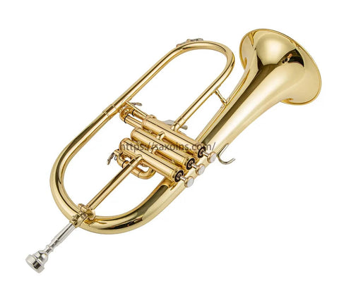 Aurosus Bb Yellow Brass Flugelhorn YFH-8310Z - Professional Quality - JP Professional Instrument Store