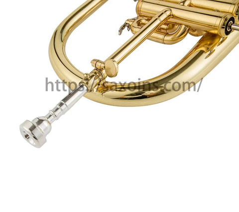 Aurosus Bb Yellow Brass Flugelhorn YFH-8310Z - Professional Quality - JP Professional Instrument Store