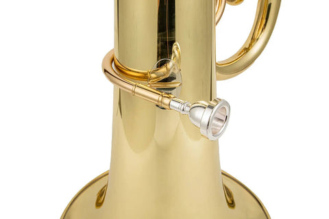 Yellow Brass C tuba 4 front action 1 flank valve clear lacquer gold brass bell diameter Professional brass instrument JP