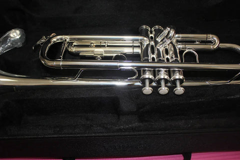 Yellow Brass Xeno Trumpet Professional Bb Silver-Plated12